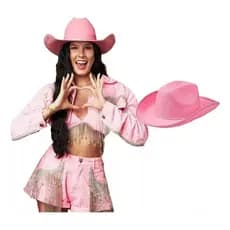Chapéu Country Ana Castela Boiadeira Rodeio Sertanejo Barbie