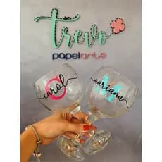 Taça personalizada vidro gin