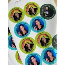 50 Adesivos personalizados formatura 6x6cm