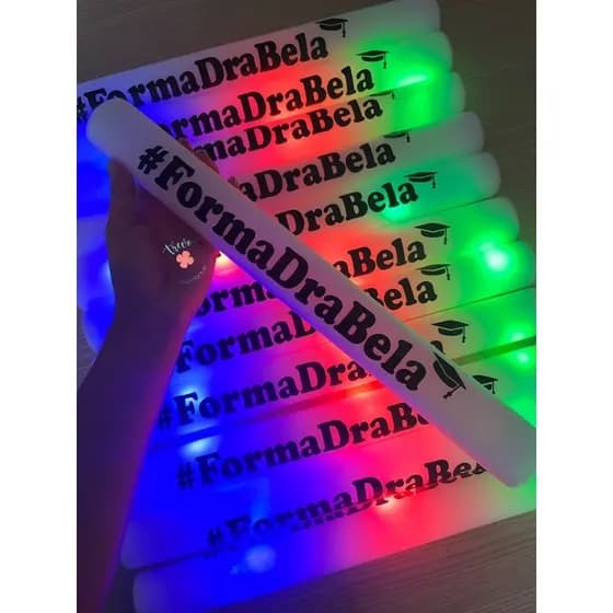 Bastão de LED PERSONALIZADO para FESTAS, formaturas e casamento