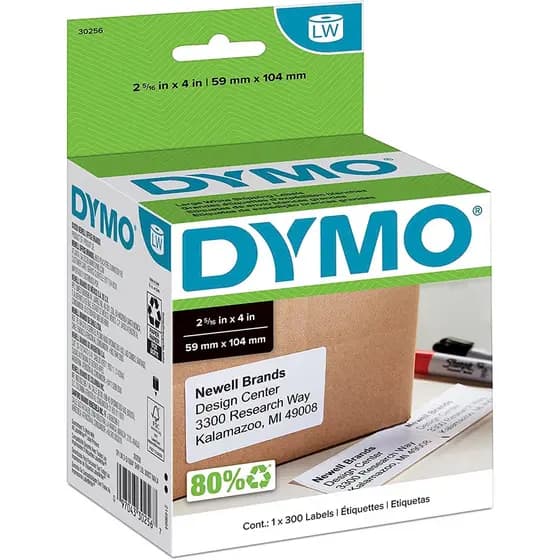 Etiqueta Dymo Labelwriter 550 59 X 104mm 30256