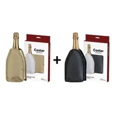2 Coolers Térmicos Com Gel Bolsa Térmica Dourado E Preto