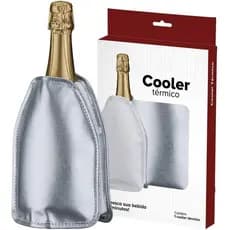 Kit Com 2 Cooler Térmico com Gel Prata Térmica Vinho Espumante 01x