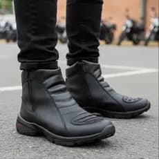 Bota Coturno Masculino Motociclista Confortavel