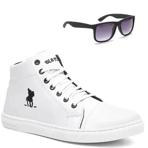 Tênis Cano Alto Masculino Polo Plus + Óculos