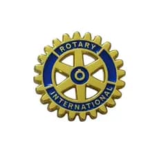 Pin Broche Rotary International Club Roda Metal Dourado
