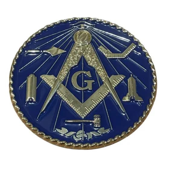 Emblema Adesivo Maçonaria Carro Metal Relevo Símbolos Maçom