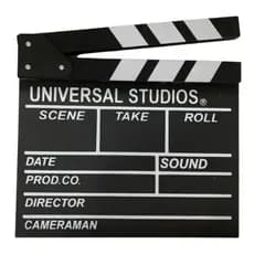 Claquete Cinema Filmagem Diretor Madeira MDF Decoração 30x27