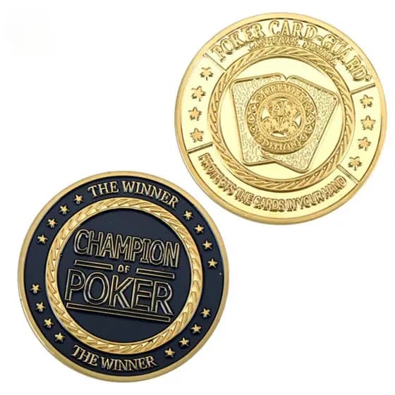 Moeda Poker Champion Winner Texas Hold'em Protetor Case