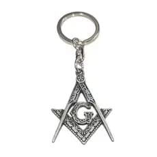 Chaveiro Maçonaria Maçom Esquadro Compasso Maçônico Metal