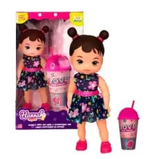 Boneca Hannah Suquinho Com Copo Brinquedo