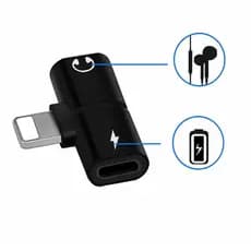 adaptador 2 em 1 para iPhone X, iPhone 8/8 Plus, iPhone 7/7 Plus 4.6