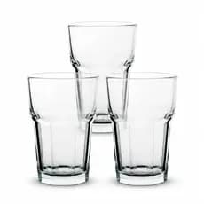 Kit 3 Copos de Vidro 350ml Grosso Premium Suco Água Refrigerante