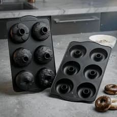 Molde Silicone 6 Cavidades Antiadherente Donuts Assadeira Resistente Cozinha Bolo