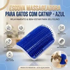 Escova Massageadora Gato Parede Self Groomer Com Catnip