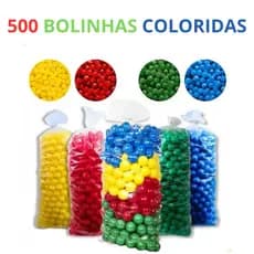 500 Bolinhas Coloridas De Piscina Para Crianças Infantil Não Amassam Melhor Preço Promoção Envio Imediato