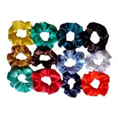 12 Xuxinha De Cabelo Fru Fru Scrunchie Anti Frizz.