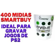 400 Mídia Virgem Dvd Smartbuy Novo Modelo 4.7gb 120min Dvdr