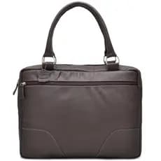 Bolsa Pasta Maleta Executiva Feminina Em Couro Legítimo Café