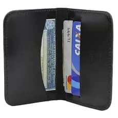 Carteira Masculina Pequena Porta Cartões Couro Slim