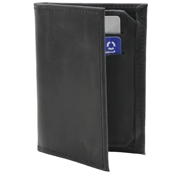 Carteira Masculina Porta Rg Porta Cnh Porta Cartões Em Couro Preto