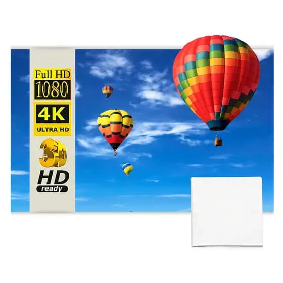 Tela Reflexiva Para Projetor 120 Polegadas Salange Branca Cinema Em Casa Home Theater