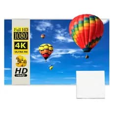 Tela Reflexiva Para Projetor 120 Polegadas Salange Branca Cinema Em Casa Home Theater