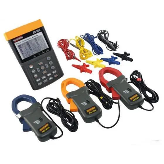 Analisador Energia Digital Datalogger True Rms Usb Exibição 50 Harmônicas Ae-200 Certificado Rbc