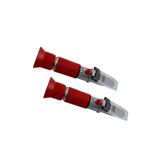 Kit 2 Refratômetro Açúcar 28 A 62% Brix Temperatura Automática Rt-60atc Portátil Instrutherm Estojo