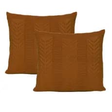 Kit 2 Capas De Almofadas Tricot Decorativa Sofá Cama Links