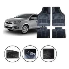 Jogo Tapete Carpete Borracha Fiat Grand Siena 2013 A 2020