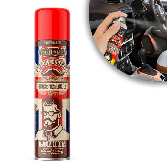 Silicone Brilho Seco Spray Hidratante de painel Limpa e protege contra raios UV Centralsul London