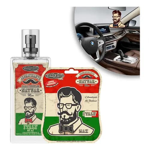 Kit Aromatizante Natuar + Miniatura Men Centralsul Italy
