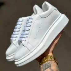 Tenis Snekar Casual Sola Alta 5cm Oversize Lançamento 2025 Branco White Black Atria Shoes