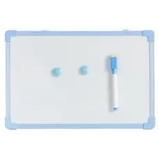 Lousa Quadro Branco 30x20cm Magnético c/ Caneta e Apagador Azul
