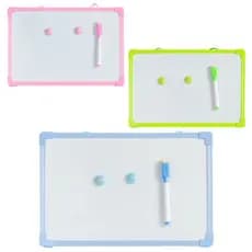 Lousa Quadro Branco 30x20cm Magnético c/ Caneta e Apagador Verde
