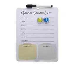 Quadro Lousa Magnética Modelo 1 Planner Semanal