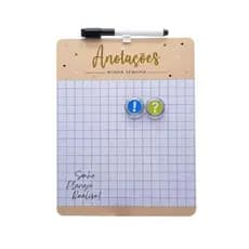 Quadro Lousa Magnética Modelo 3 Anotações Minha Semana