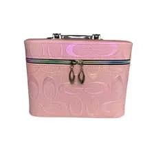 Maleta de Maquiagem Estampa Oval Ruby's GRANDE ROSA CLARO 03