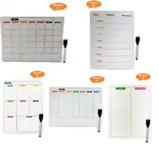 Lousa Magnética Planner Imã p/ Geladeira Porta Recados e Anotação