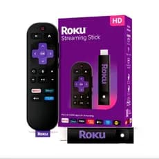 Roku streaming Stick TV Box Full HD controle por voz conversor transforma TV em smart