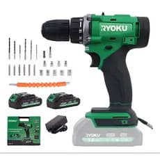 parafusadeira furadeira com duas baterias 21v original Ryoku