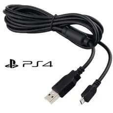 Cabo Para Carregar Controle Para Ps4 Sony Com Filtro Envio Imediato 1,8M