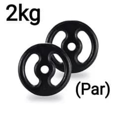 Kit 2 Anilhas  Pintada 2kg Par  Anilhas de Ferro
