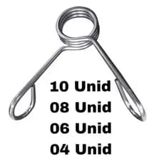 Kit Presilhas Para Barra Musculação 3 Voltas Reforçada Supino Barra Anilhas Fitness Espiral
