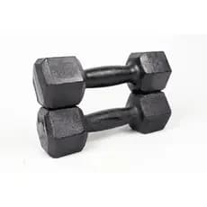 PAR HALTER SEXTAVADO FERRO FUNDIDO PARA TREINOS  MUSCULAÇÃO ACADEMIA DE 1 À 8 KG