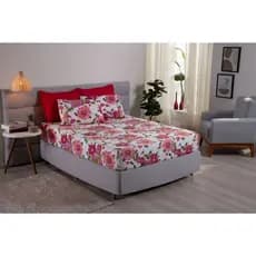 Lençol casal Padrão 3 pçs/400 fios lençol 190x140x30 de altura 2 Fronhas
