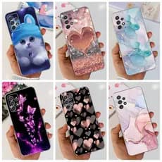 Para Samsung Galaxy A52 A72 A52s 5G Capa De Mármore Do Amor Fofo À Prova De Choque Impresso A52 SM-A525F