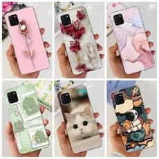 Capa Macia Para Samsung Galaxy Note 10 Lite Casing SM-N770F Fashion Cartoon Mármore Note10 Bumper
