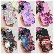 Para LG K62 2020 Capa LMK525 LM-K525H À Prova De Choque Popular De Silicone Macio De Borboleta + Bumper